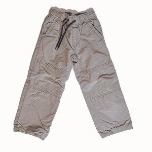 Gymboree gray Khaki Fleece Lined Pants, Size 4